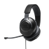 JBL Quantum 100 - Black - Wired over-ear gaming headset with flip-up mic - Hero